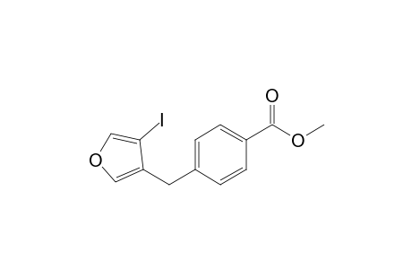 4-[(4-iodo-3-furanyl)methyl]benzoic acid methyl ester