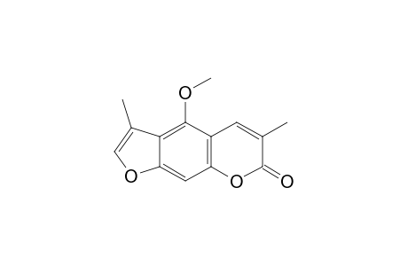4-Methoxy-3,6-dimethyl-7-furo[3,2-g][1]benzopyranone