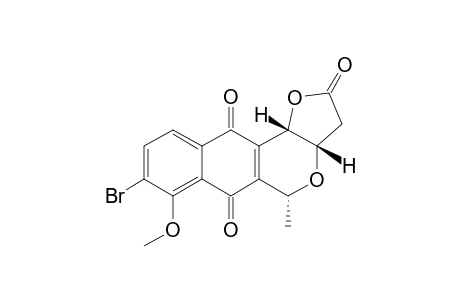 cis-8-bromo-7-methoxy-5-methyl-3,3a,5,11b-tetrahydro-2H-furo[3,2-b]naphtho[2,3-d]pyran-2,6,11-trione