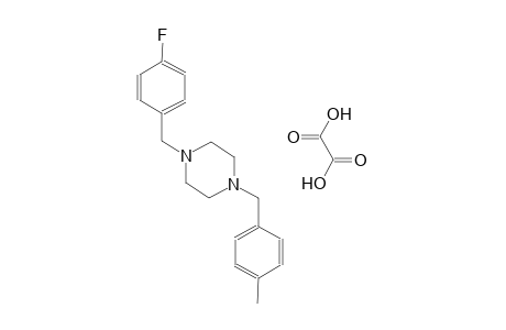 1-(4-fluorobenzyl)-4-(4-methylbenzyl)piperazine oxalate