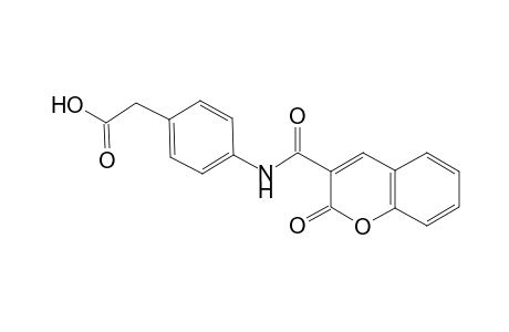 (4-{[(2-oxo-2H-chromen-3-yl)carbonyl]amino}phenyl)acetic acid