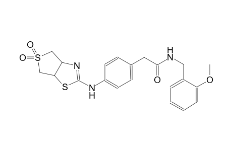 benzeneacetamide, 4-[(3a,4,6,6a-tetrahydro-5,5-dioxidothieno[3,4-d]thiazol-2-yl)amino]-N-[(2-methoxyphenyl)methyl]-