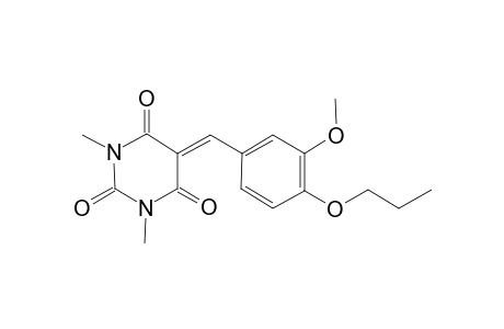 5-(3-methoxy-4-propoxybenzylidene)-1,3-dimethyl-2,4,6(1H,3H,5H)-pyrimidinetrione