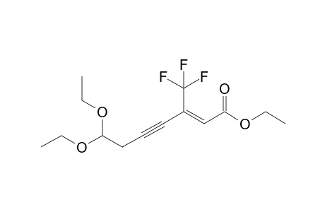 Ethyl 7,7-diethoxy-3-(trifluoromethyl)hept-2-en-4-ynoate