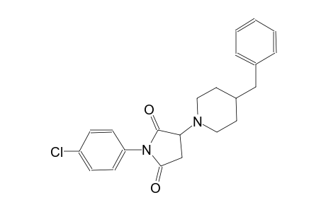 3-(4-benzyl-1-piperidinyl)-1-(4-chlorophenyl)-2,5-pyrrolidinedione