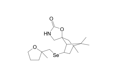 2-Methyl-2-(spiro[Oxazolidin-2-one-[5,5']-1',7',7'-trimethylbicyclo[2.2.1]heptane-3'-yl]selenamethyl)tetrahydrofuran