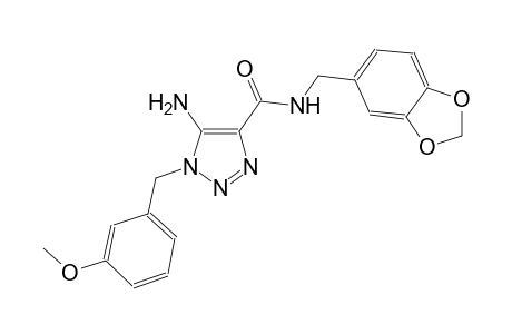 1H-1,2,3-triazole-4-carboxamide, 5-amino-N-(1,3-benzodioxol-5-ylmethyl)-1-[(3-methoxyphenyl)methyl]-