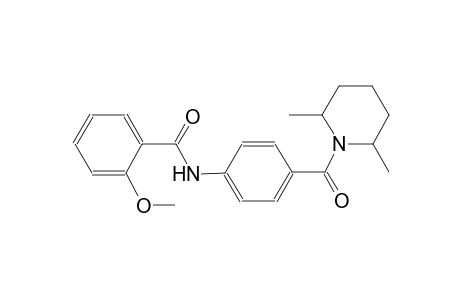 benzamide, N-[4-[(2,6-dimethyl-1-piperidinyl)carbonyl]phenyl]-2-methoxy-