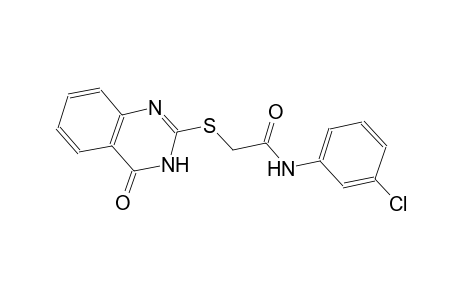 N-(3-chlorophenyl)-2-[(4-oxo-3,4-dihydro-2-quinazolinyl)sulfanyl]acetamide
