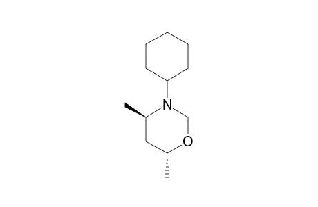 trans-3-CYCLOHEXYL-4,6-DIMETHYL-TETRAHYDRO-1,3-OXAZINE
