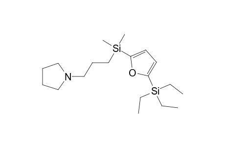 2-[(3-Pyrrolidinopropyl)dimethylsilyl]-5-triethylsilylfuran