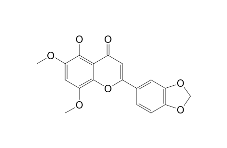 5-HYDROXY-6,8-DIMETHOXY-3',4'-METHYLENEDIOXYFLAVONE