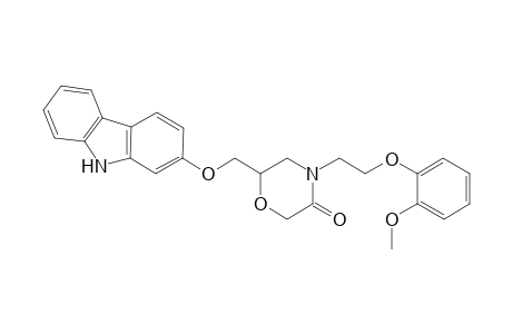 6-[(9H-Carbazol-2-yloxy)methyl]-4-[2-(2-methoxyphenoxy)-ethyl]morpholine-3-one