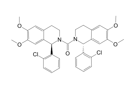 (+/-)-(R*R*)-BIS-[6,7-DIMETHOXY-1-(2-CHLOROPHENYL)-3,4-DIHYDROISOQUINOLIN-2(1H)-YL]-METHANONE