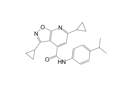 isoxazolo[5,4-b]pyridine-4-carboxamide, 3,6-dicyclopropyl-N-[4-(1-methylethyl)phenyl]-