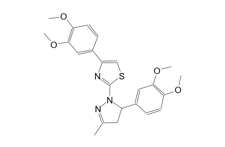 thiazole, 4-(3,4-dimethoxyphenyl)-2-[5-(3,4-dimethoxyphenyl)-4,5-dihydro-3-methyl-1H-pyrazol-1-yl]-