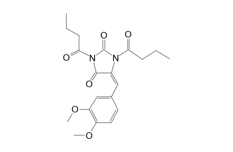 1,3-Dibutyryl-5-[3,4-dimethoxybenzal]hydantoin