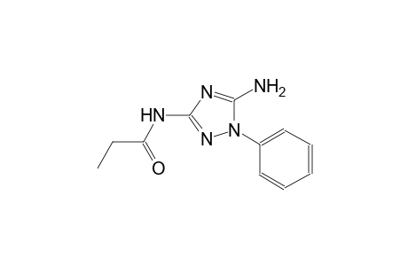 N-(5-amino-1-phenyl-1H-1,2,4-triazol-3-yl)propanamide