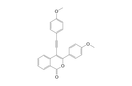 3-(4-Methoxyphenyl)-4-[2-(4-methoxyphenyl)ethynyl]-2-benzopyran-1-one