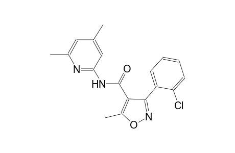 3-(2-chlorophenyl)-N-(4,6-dimethyl-2-pyridinyl)-5-methyl-4-isoxazolecarboxamide