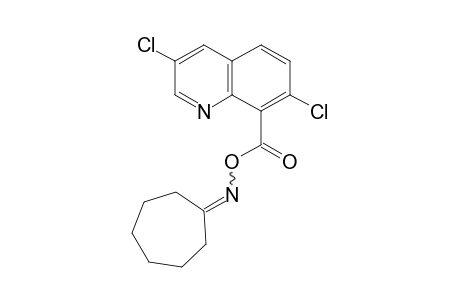 Cycloheptanone, O-[(3,7-dichloro-8-quinolinyl)carbonyl]oxime
