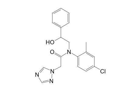 N-(4-chloro-2-methylphenyl)-N-(2-hydroxy-2-phenylethyl)-2-(1H-1,2,4-triazol-1-yl)acetamide