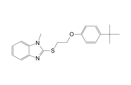 1H-benzimidazole, 2-[[2-[4-(1,1-dimethylethyl)phenoxy]ethyl]thio]-1-methyl-