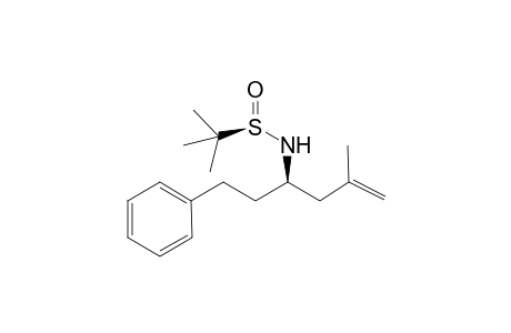 (3R,RS)-N-tert-Bututanesulfinyl-5-methyl-1-phenylhex-5-en-3-amine