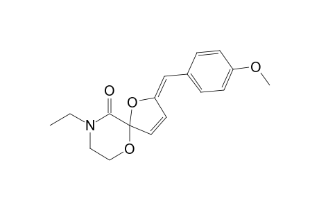 2-(4-Methoxybenzylidene)-9-ethyl-1,6-dioxa-9-azaspiro[4,5]dec-3-en-10-one