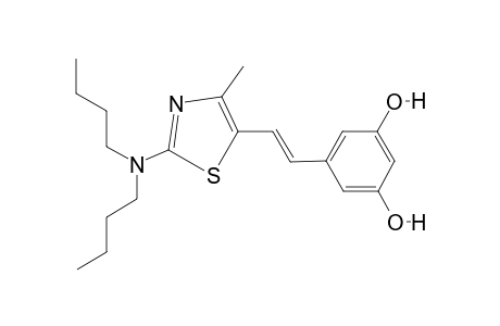 5-[(E)-2-[2-(dibutylamino)-4-methyl-thiazol-5-yl]vinyl]resorcinol