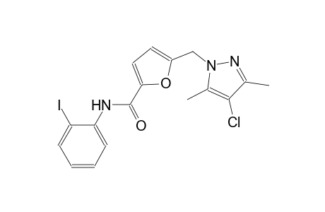 5-[(4-chloro-3,5-dimethyl-1H-pyrazol-1-yl)methyl]-N-(2-iodophenyl)-2-furamide