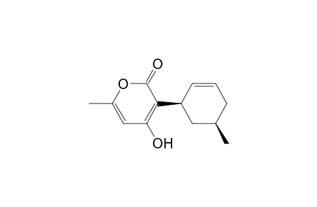 cis-4-hydroxy-6-methyl-3-(5-methyl-2-cyclohexen-1-yl)-2-pyrone