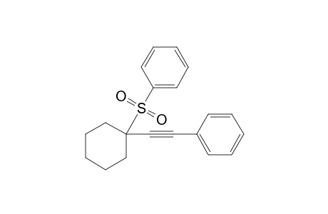 1-(Phenylethynyl)-1-(phenylsulfonyl)cyclohexane