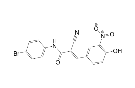 (2E)-N-(4-bromophenyl)-2-cyano-3-(4-hydroxy-3-nitrophenyl)-2-propenamide