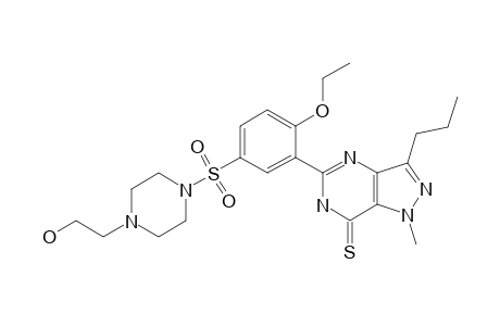 HYDROXY-THIOHOMOSILDENAFIL;5-[2-ETHOXY-5-[4-(2-HYDROXYETHYL)-PIPERAZIN-1-YL-SULPHONYL]-PHENYL]-1-METHYL-3-PROPYL-1H-PYRAZOLO-[4,3-D]-PYRIMIDINE-7(6H)-THIONE