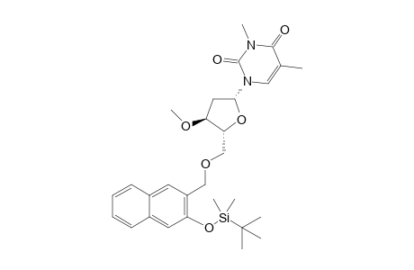 1-{(2R,4S,5R)-5-[3-(tert-Butyl-dimethyl-silanyloxy)-naphthalen-2-ylmethoxymethyl]-4-methoxy-tetrahydro-furan-2-yl}-3,5-dimethyl-1H-pyrimidine-2,4-dione