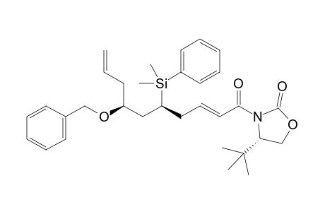 (2'E,4S,5'S,7'S)-4-tert-Butyl-3-[5'-dimethylphenylsilyl-7'-benzyloxy-2',9'-decadienoyl]oxazolidin-2-one