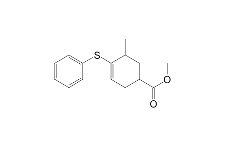 3-Cyclohexene-1-carboxylic acid, 5-methyl-4-(phenylthio)-, methyl ester