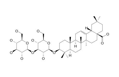 RANDIANIN;BETA-D-GLUCOPYRANOSYL-(1->3)-BETA-D-GLUCOPYRANOSYL-3-O-OLEANOIC-ACID