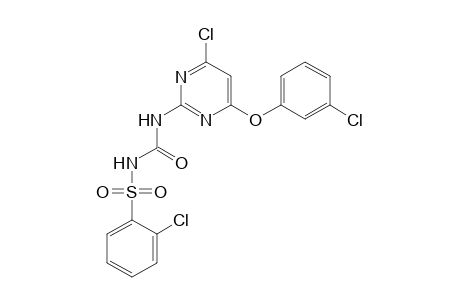 Benzenesulfonamide, 2-chloro-N-[[[4-chloro-6-(3-chlorophenoxy)-2-pyrimidinyl]amino]carbonyl]-
