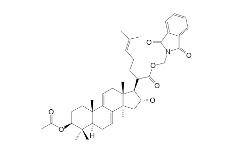 3-BETA-O-ACETYL-16-ALPHA-HYDROXYDEHYDRO-TRAMETENOLIC-ACID-PHTHALIMIDO-METHYLESTER