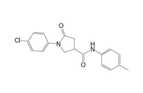 3-pyrrolidinecarboxamide, 1-(4-chlorophenyl)-N-(4-methylphenyl)-5-oxo-