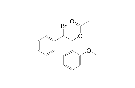 syn-2-Bromo-1-(2-methoxyphenyl)-2-phenylethanol acetate