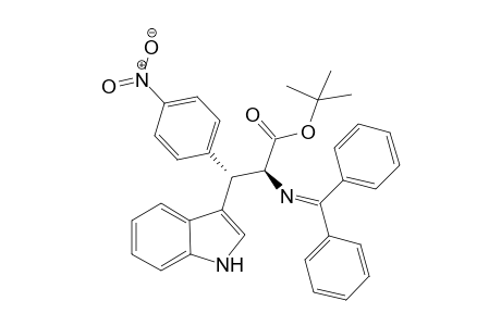(2S,3S)-tert-butyl-2-(diphenylmethyleneamino)-3-(1H-indol-3-yl)-3-(4-nitrophenyl)propanoate