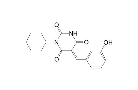 (5E)-1-Cyclohexyl-5-(3-hydroxybenzylidene)-2,4,6(1H,3H,5H)-pyrimidinetrione