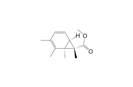 Bicyclo[4.1.0]hepta-2,4-diene-7-carboxylic acid, 1,2,3,7-tetramethyl-, methyl ester, (1.alpha.,6.alpha.,7.alpha.)-