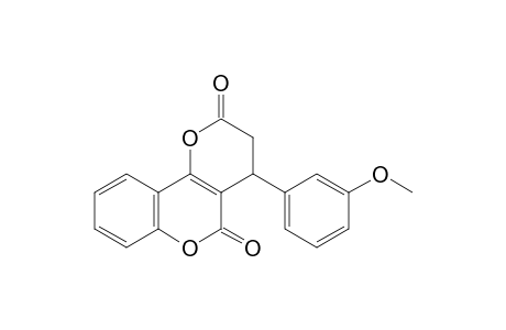 2H,5H-Pyrano[3,2-c][1]benzopyran-2,5-dione, 3,4-dihydro-4-(3-methoxyphenyl)-