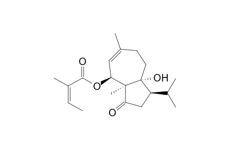 2-Butenoic acid, 2-methyl-, 1,2,3,3a,4,7,8,8a-octahydro-8a-hydroxy-3a,6-dimethyl-1-(1-methylethyl)-3-oxo-4-azulenyl ester, [1R-[1.alpha.,3a.alpha.,4.beta.(Z),8a.alpha.]]-