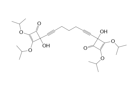 1,7-Bis[2,3-di(isopropyloxy)-4-hydroxy-1-oxo-2-cyclobuten-4-yl]hepta-1,6-diyne
