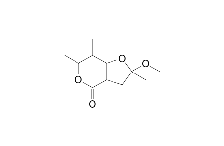 8-Methoxy-4,5,8-trimethyl-3,7-dioxabicyclo[4.3.0]nonan-2-one